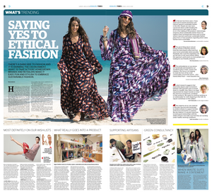 Spotted in the Khaleej Times! All about Ethical and Sustainable fashion including our very own Alasia Lifestyle brand...