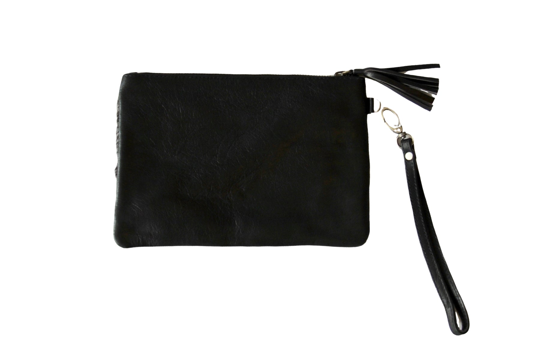 Delilah Clutch in Black and White Ponyhair leather - Kardia