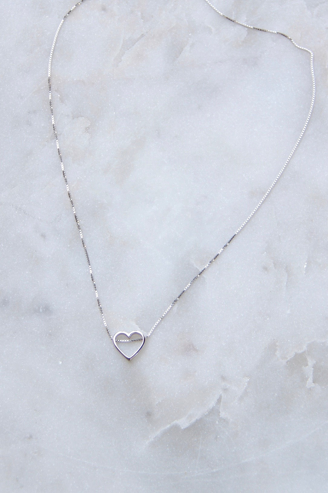 Heart Pendant Necklace in 925 Silver - Kardia